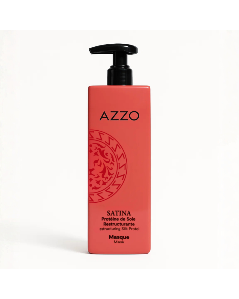 SATINA - Masque Restructurant à la Protéine de Soie - Cheveux Secs et Abimés - 500 ml
